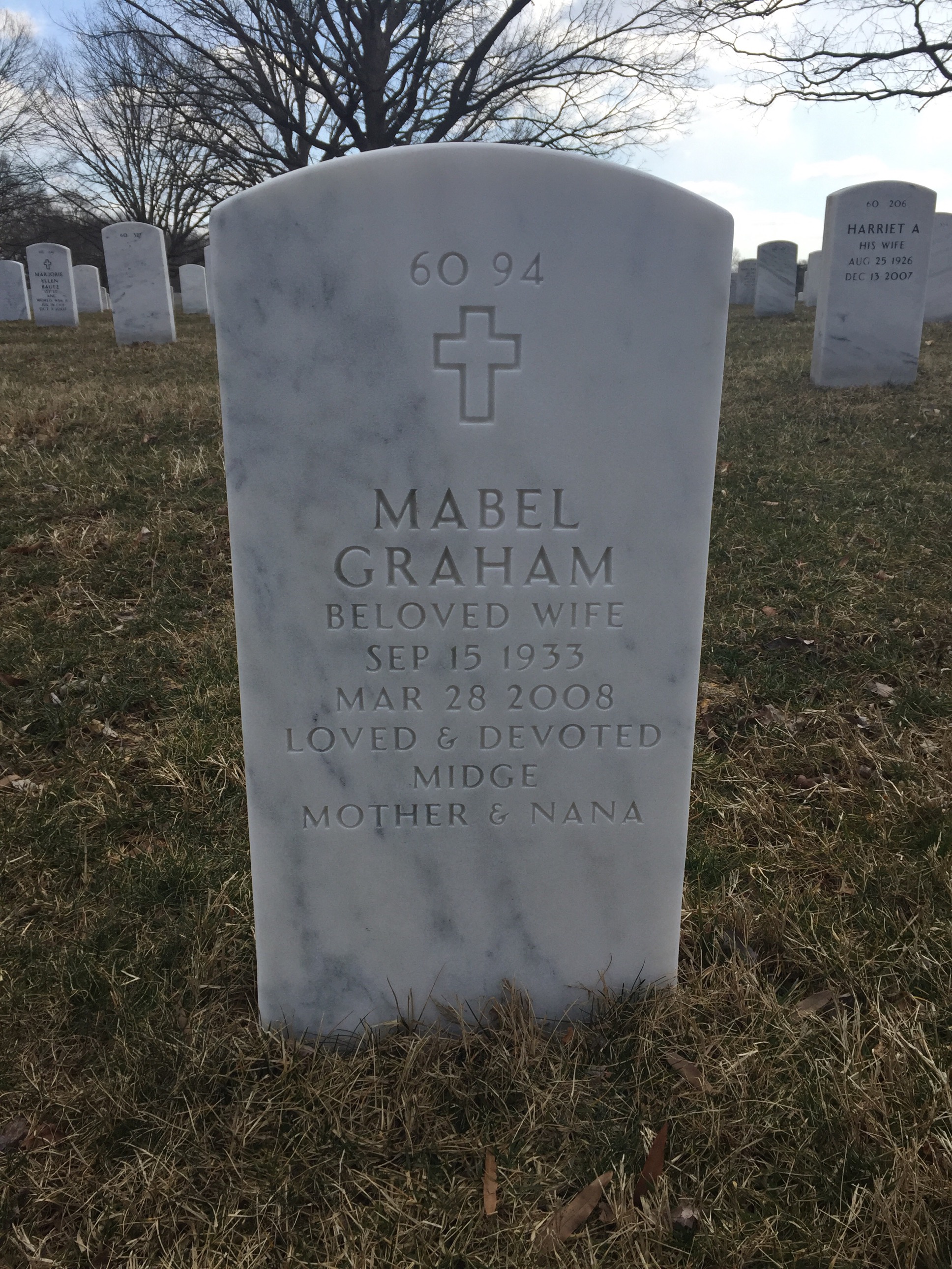 Back of headstone — Russell Jorns