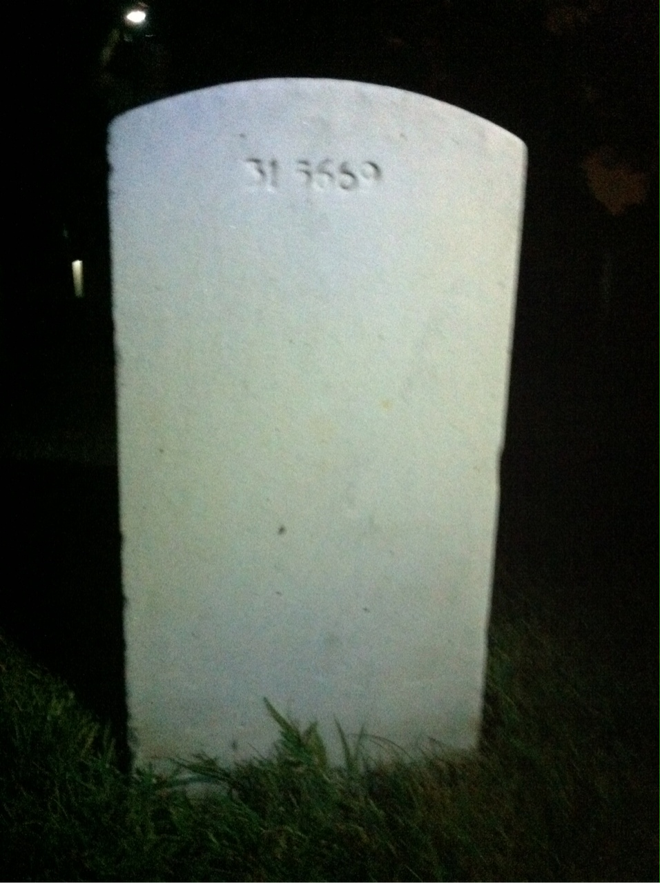 Back of headstone — Eugene Augusterfer