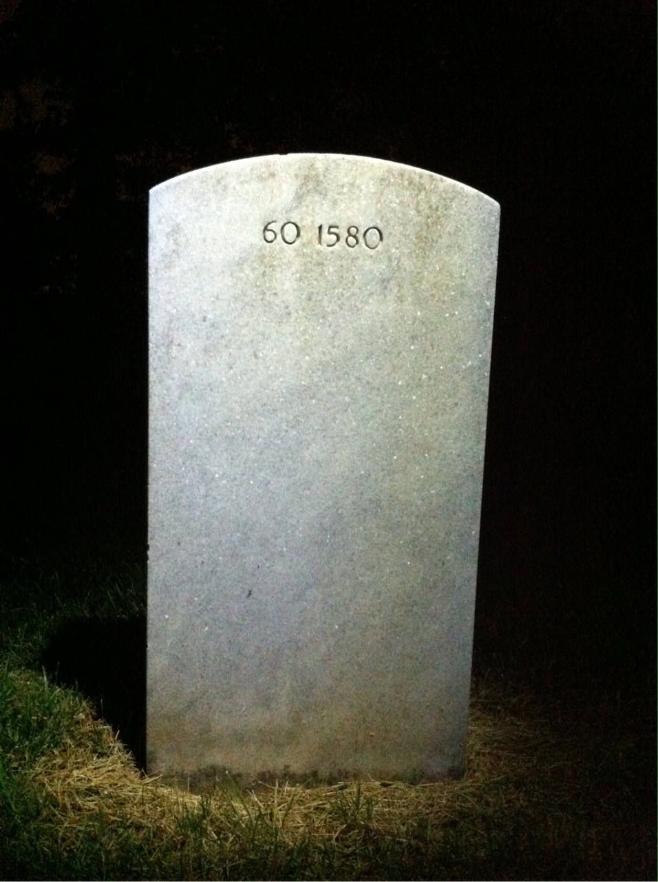 Back of headstone — George Moneyhan