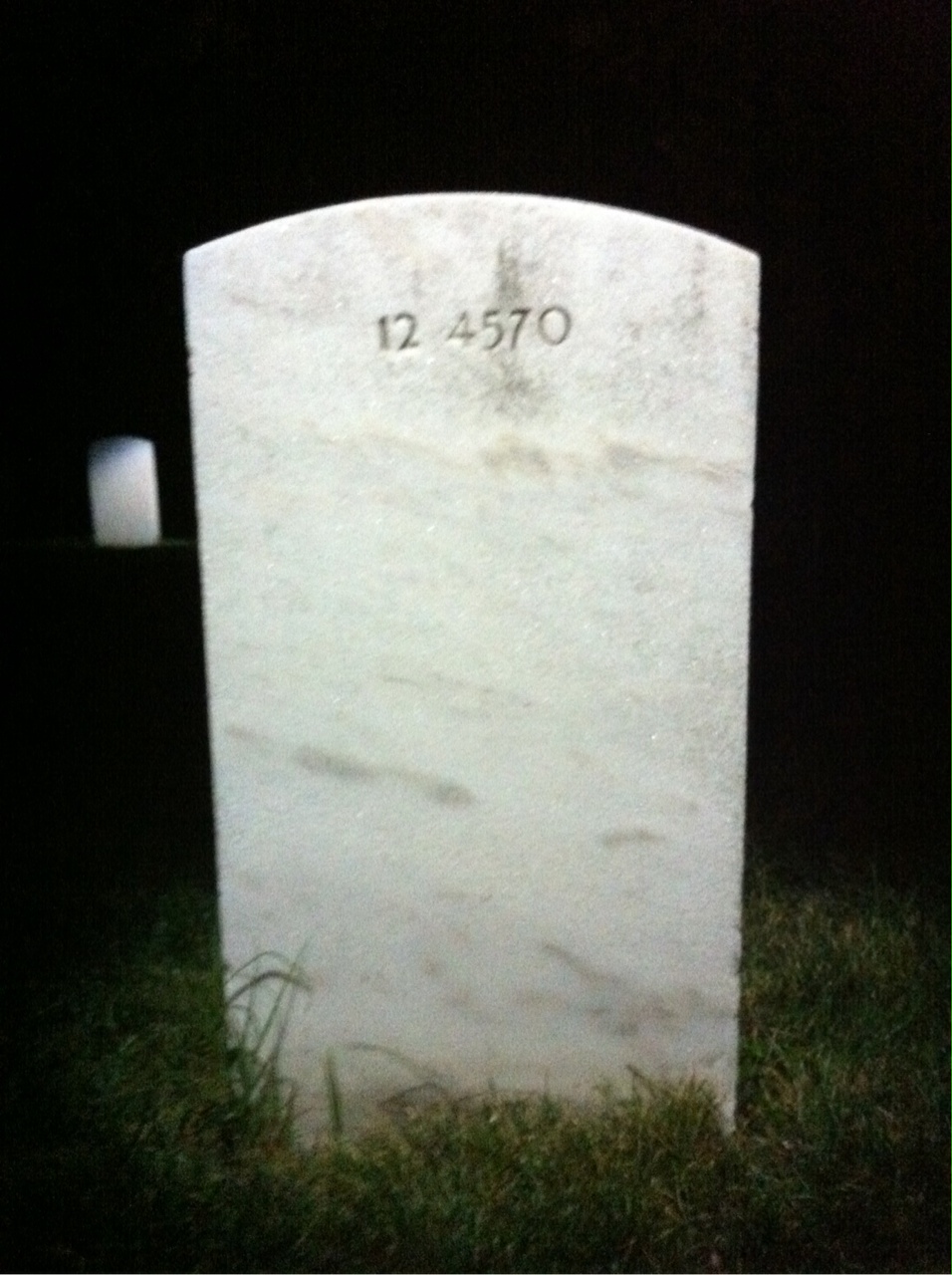 Back of headstone — Kenneth Allman