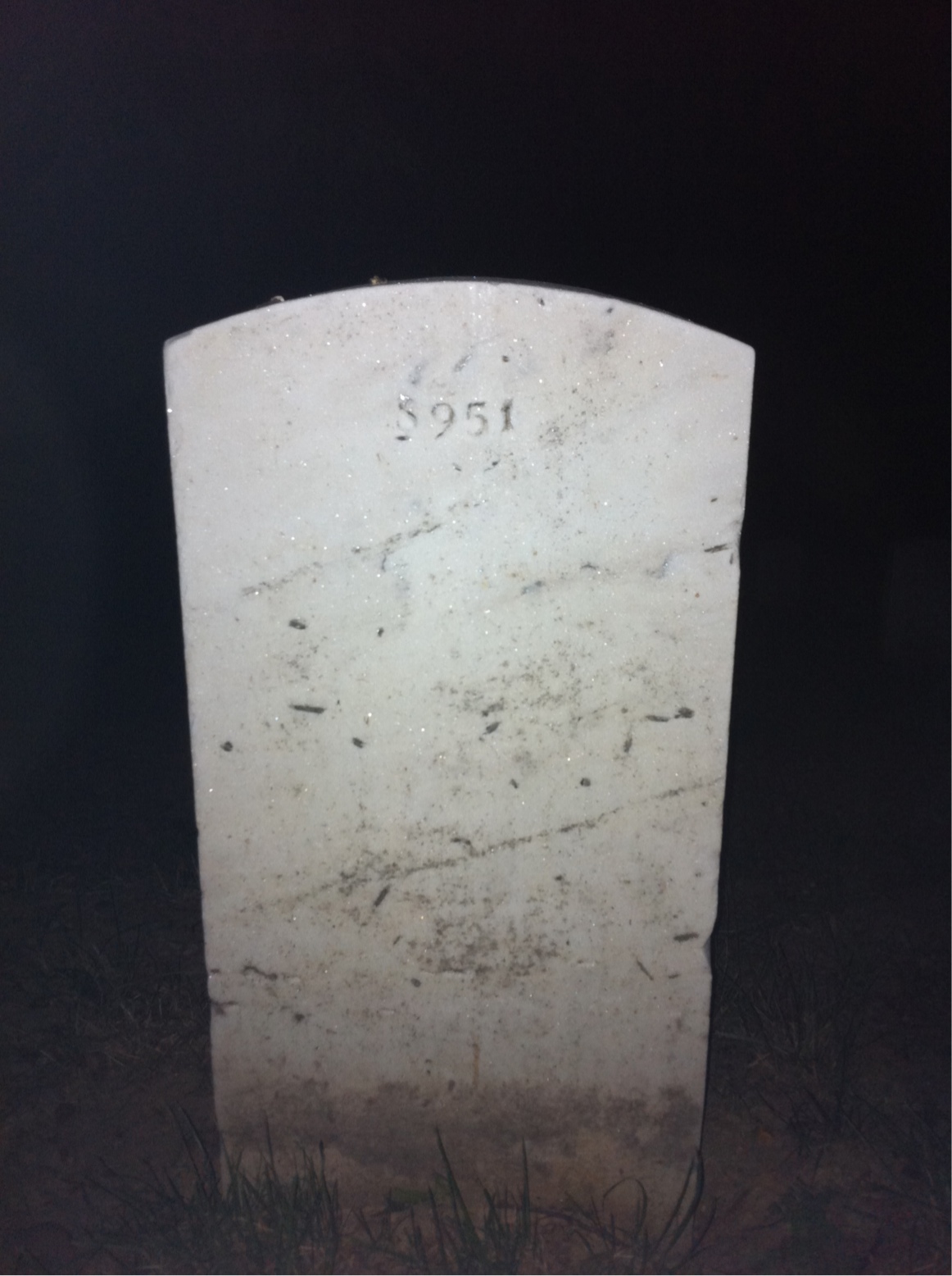 Back of headstone — Anita Corley