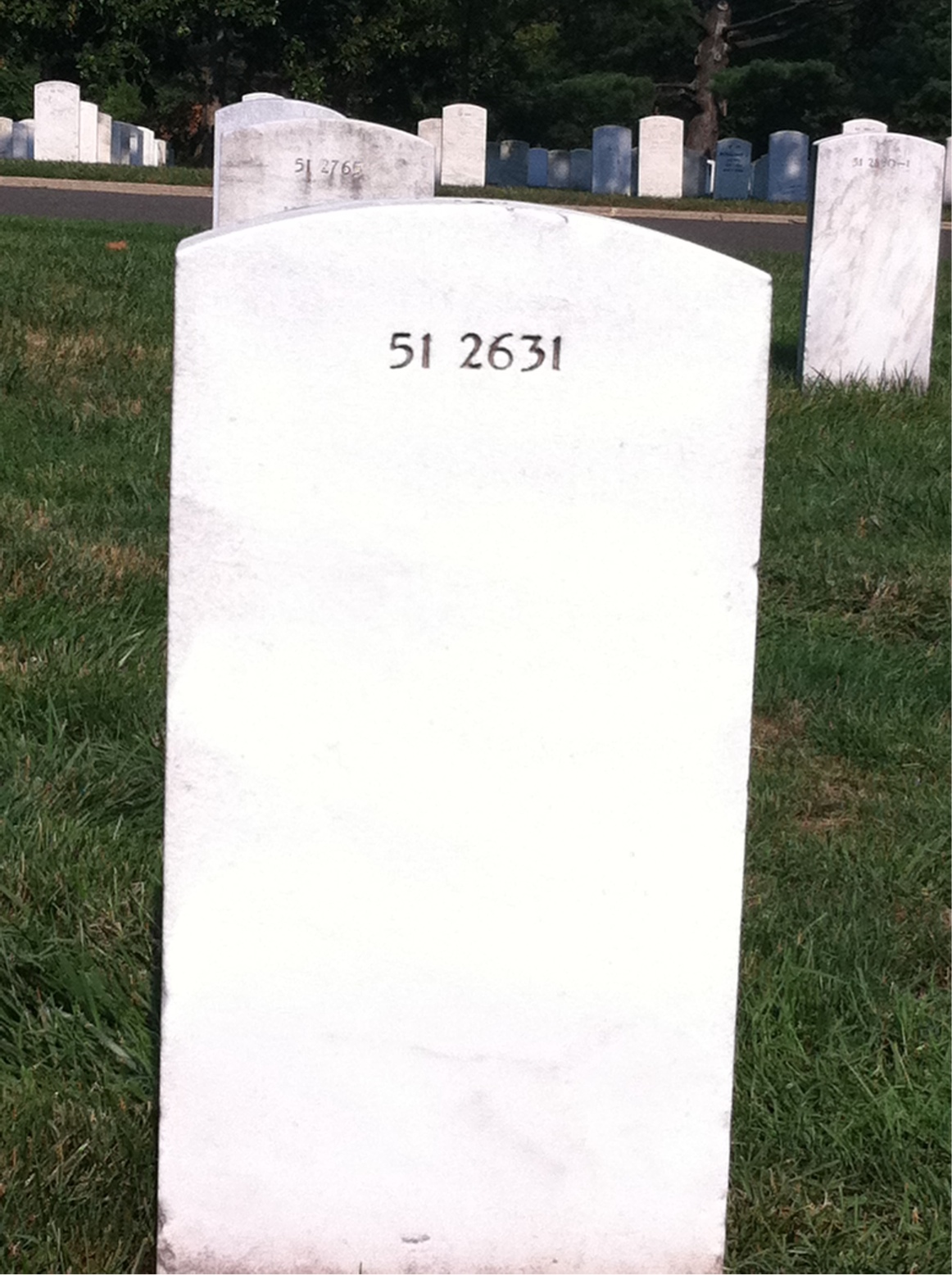 Back of headstone — William Moore