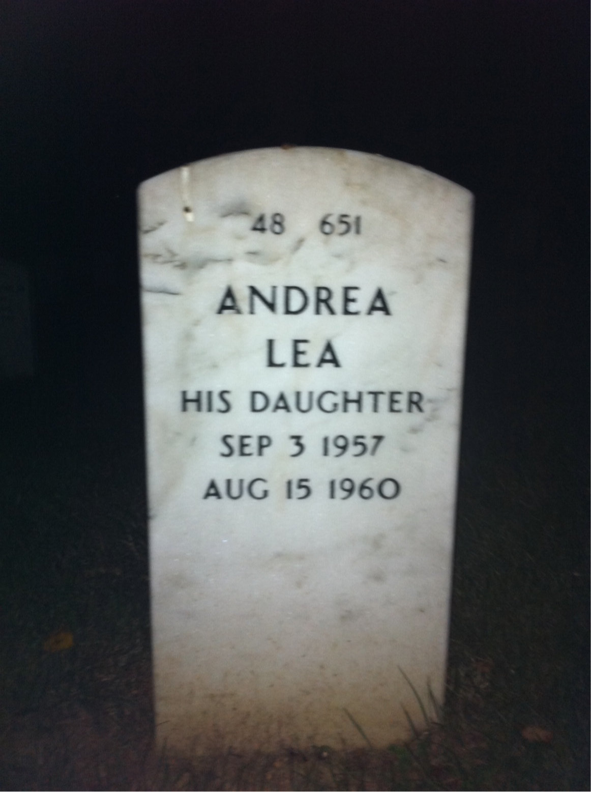 Back of headstone — James Devenney