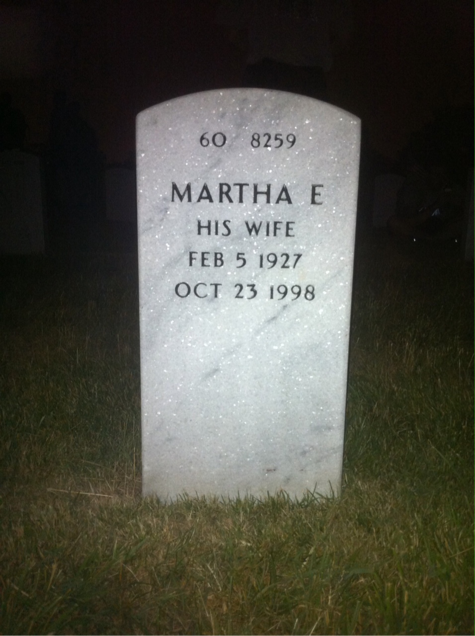Back of headstone — James Cooney