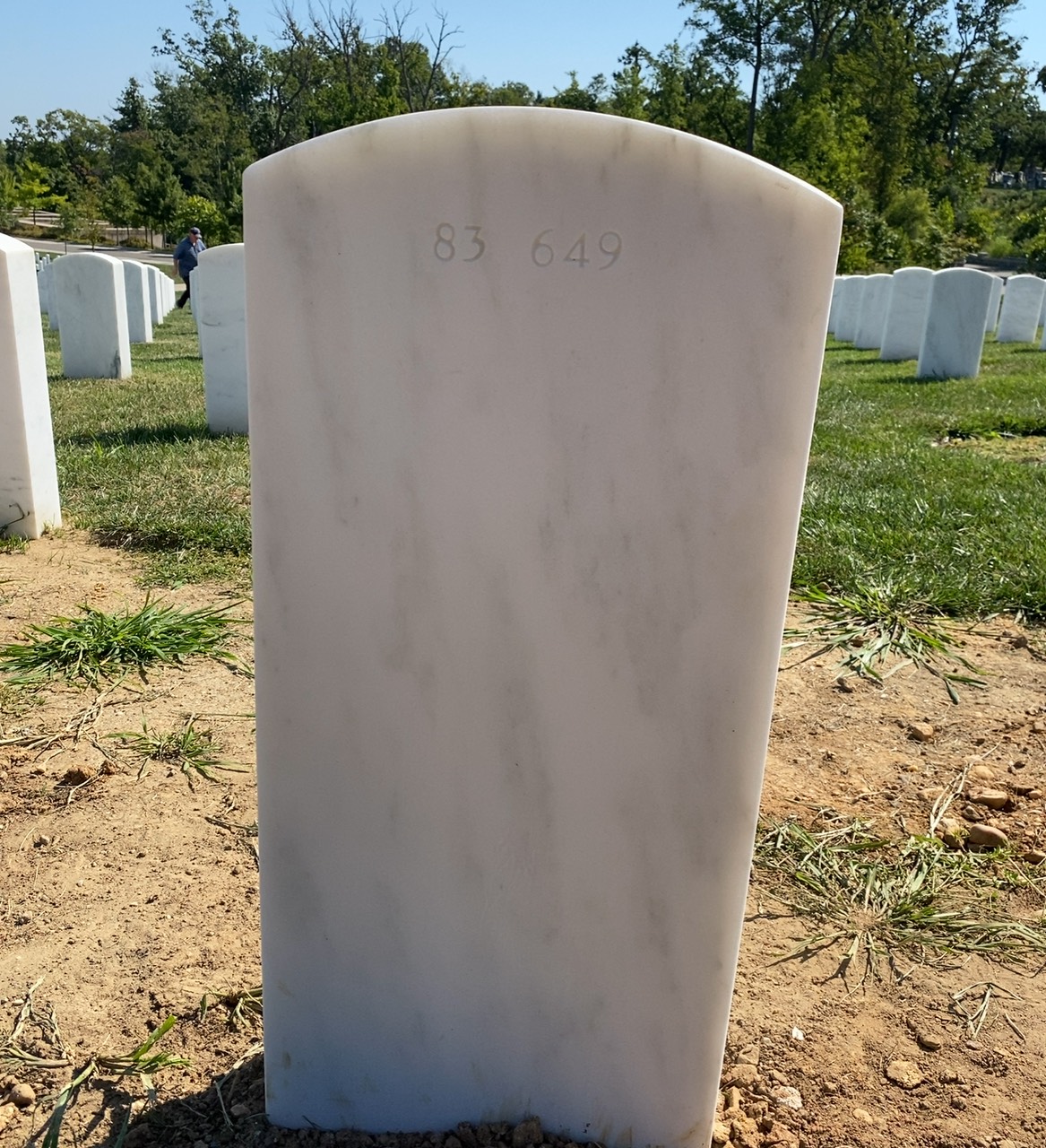 Back of headstone — Matthew Paul Oraze
