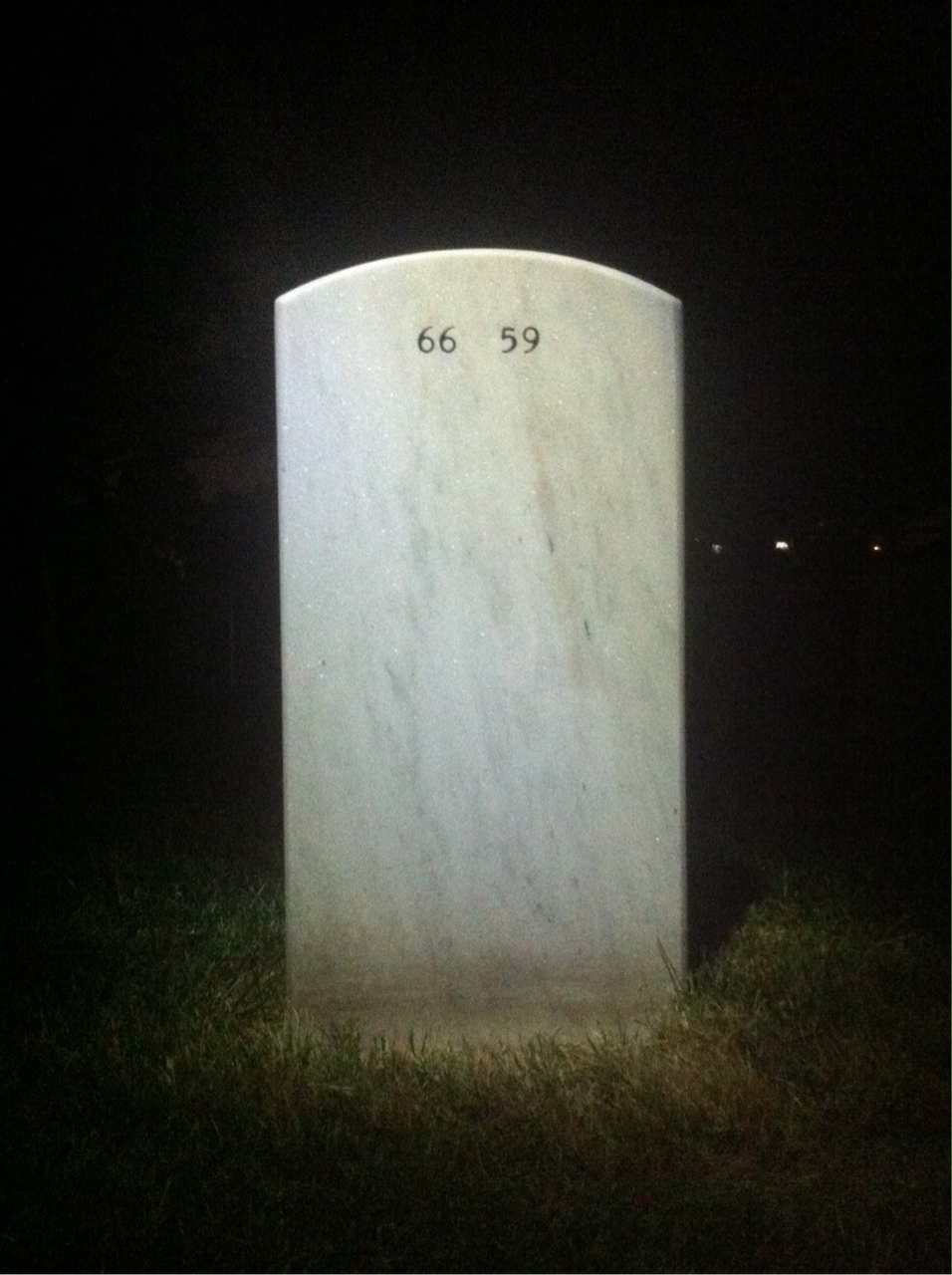 Back of headstone — Billy Walkabout