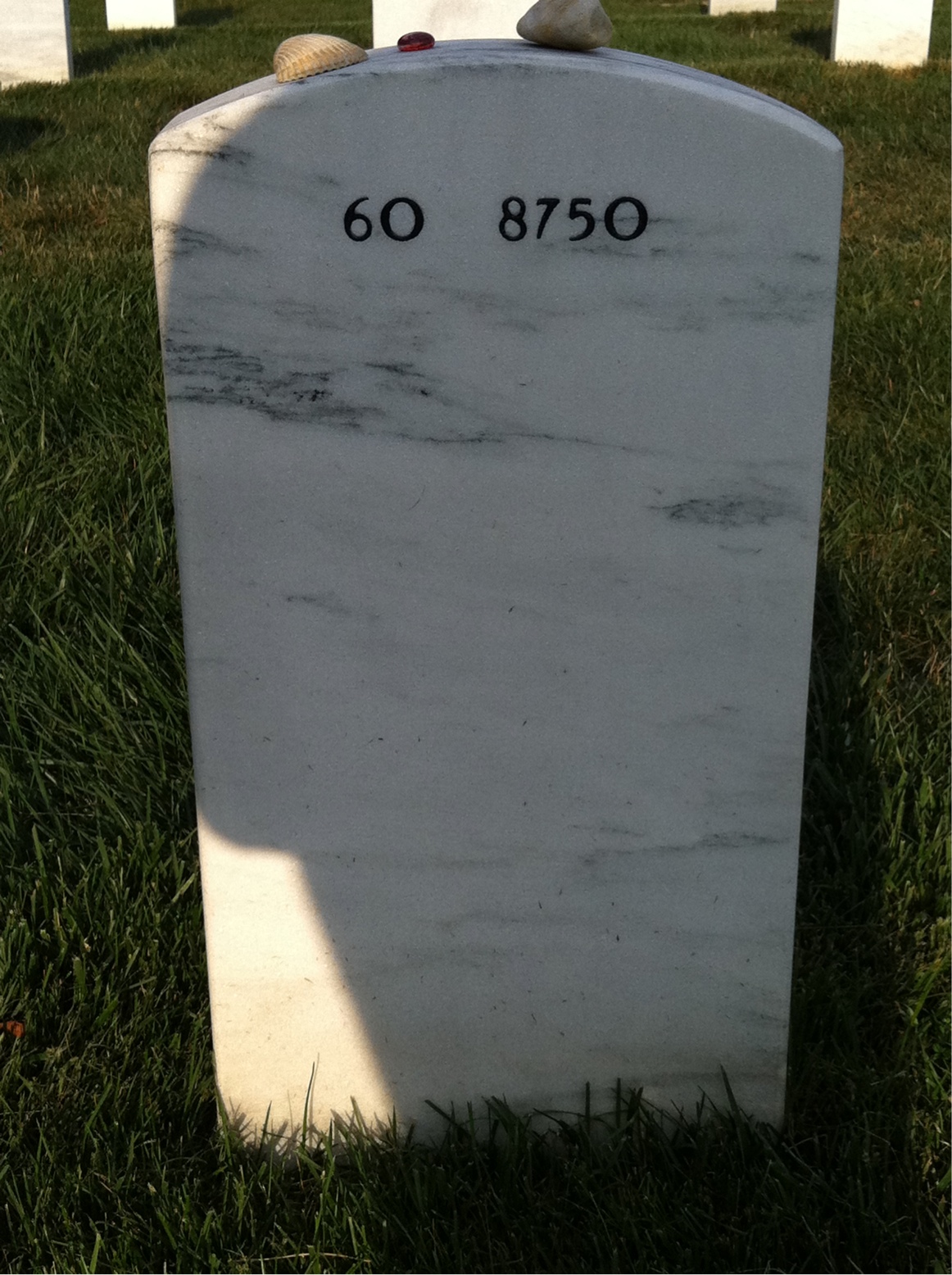 Back of headstone — Charles Gaffney