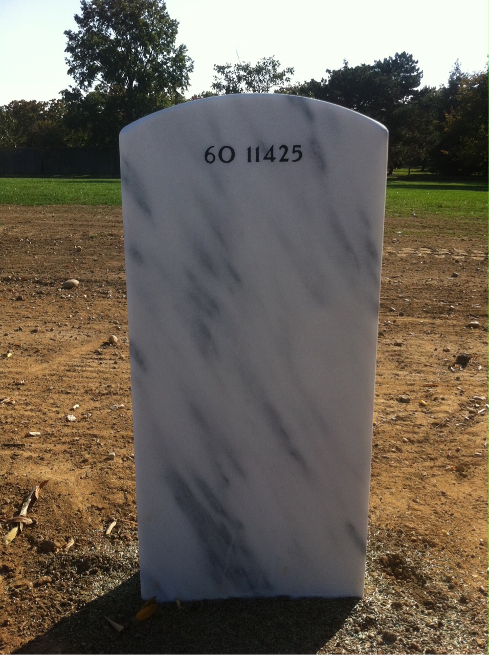 Back of headstone — Will Swank