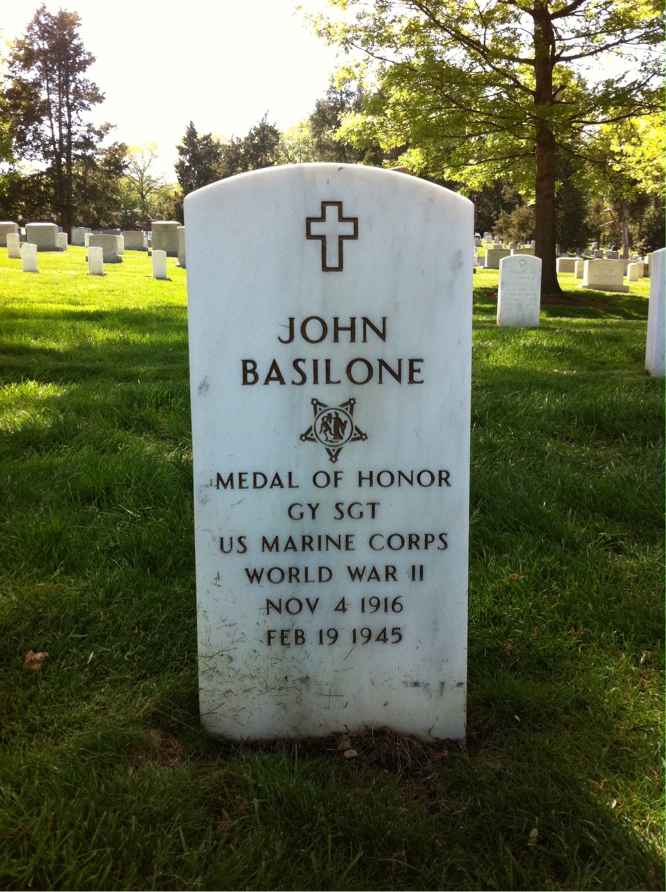 Headstone of John Basilone
