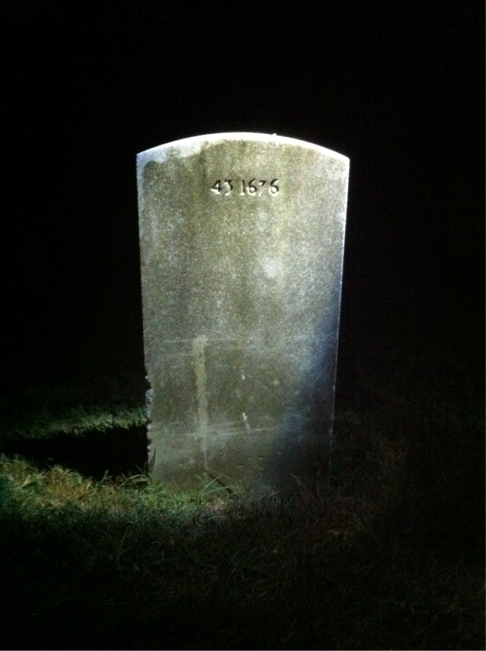 Back of headstone — Sylvester Botts