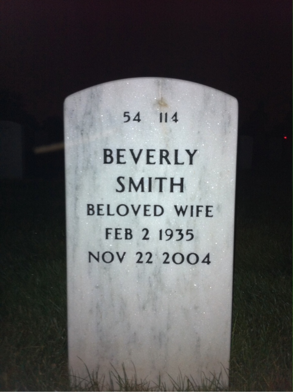 Back of headstone — Hugh Olds