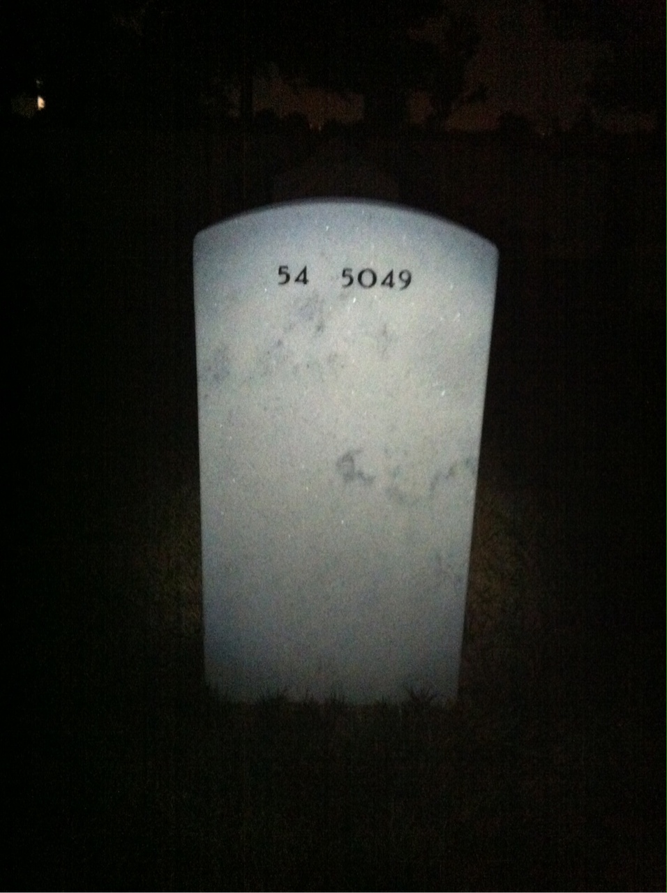 Back of headstone — Scott Michael Bergeron