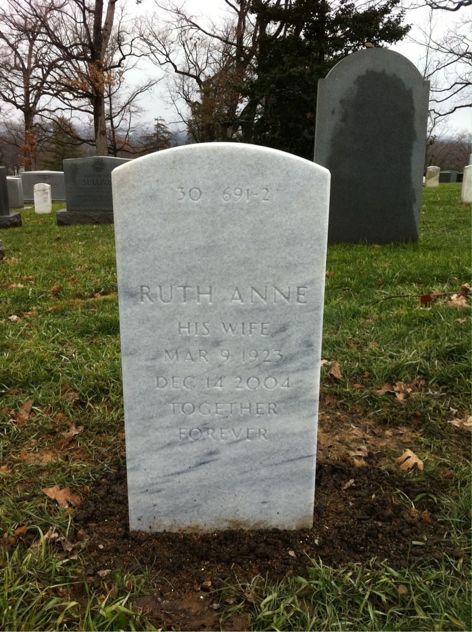 Back of headstone — Paul Kelley