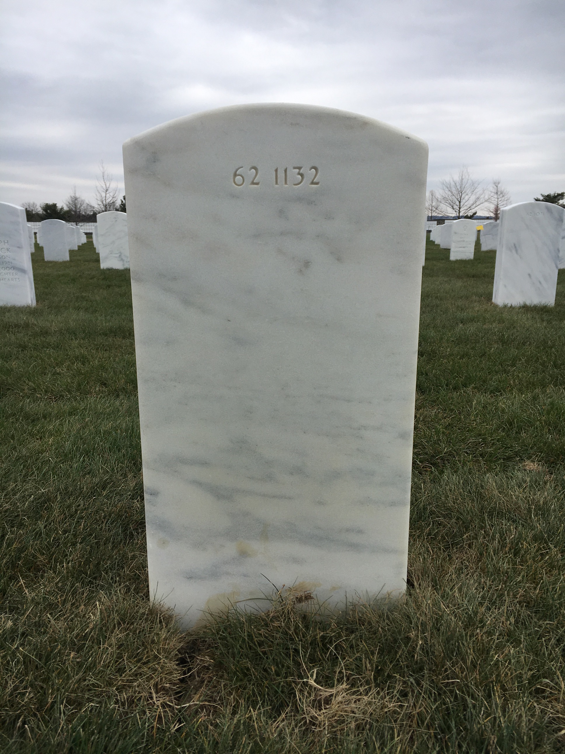Back of headstone — Samuel Zebron