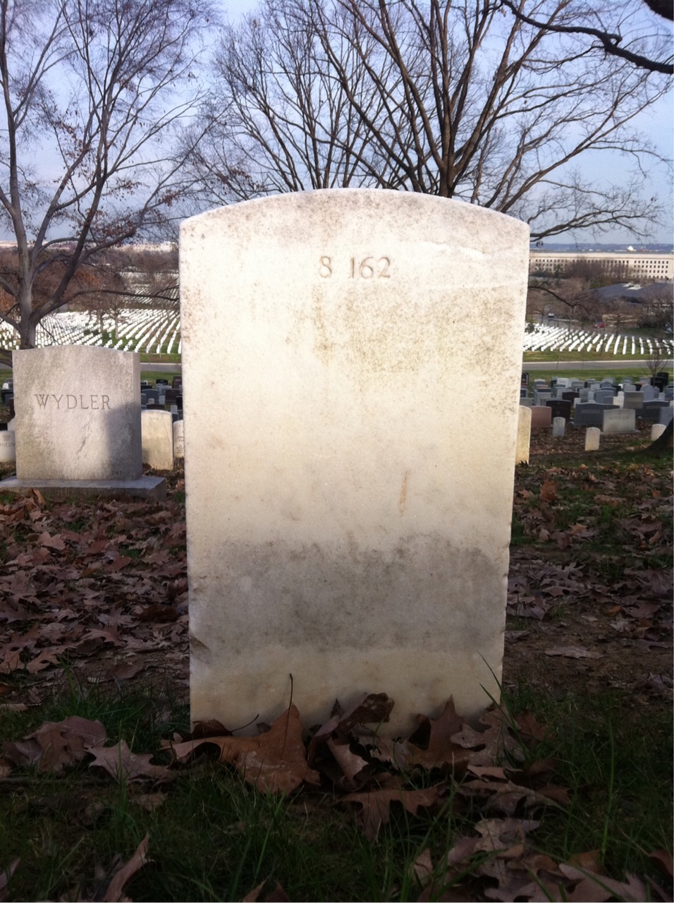 Back of headstone — William Barnwell