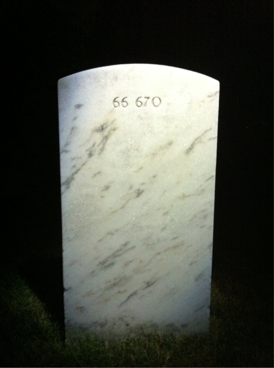 Back of headstone — Kenneth Murphy