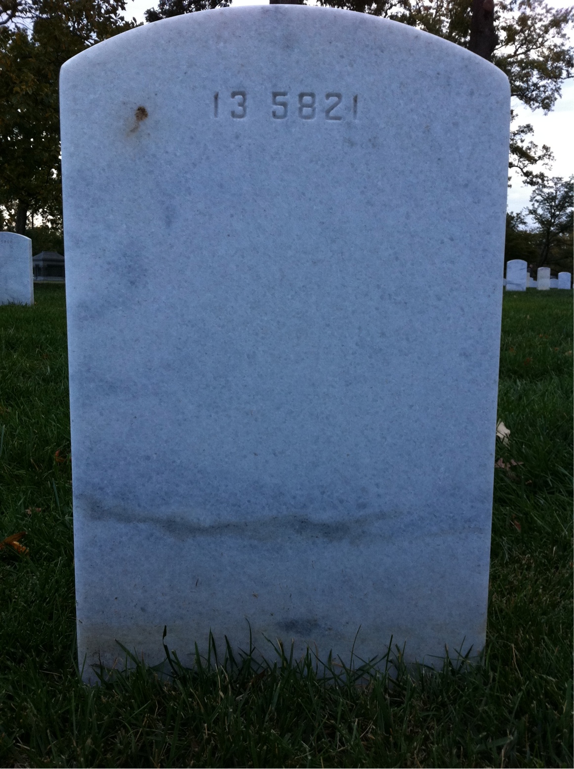 Back of headstone — H Boynton