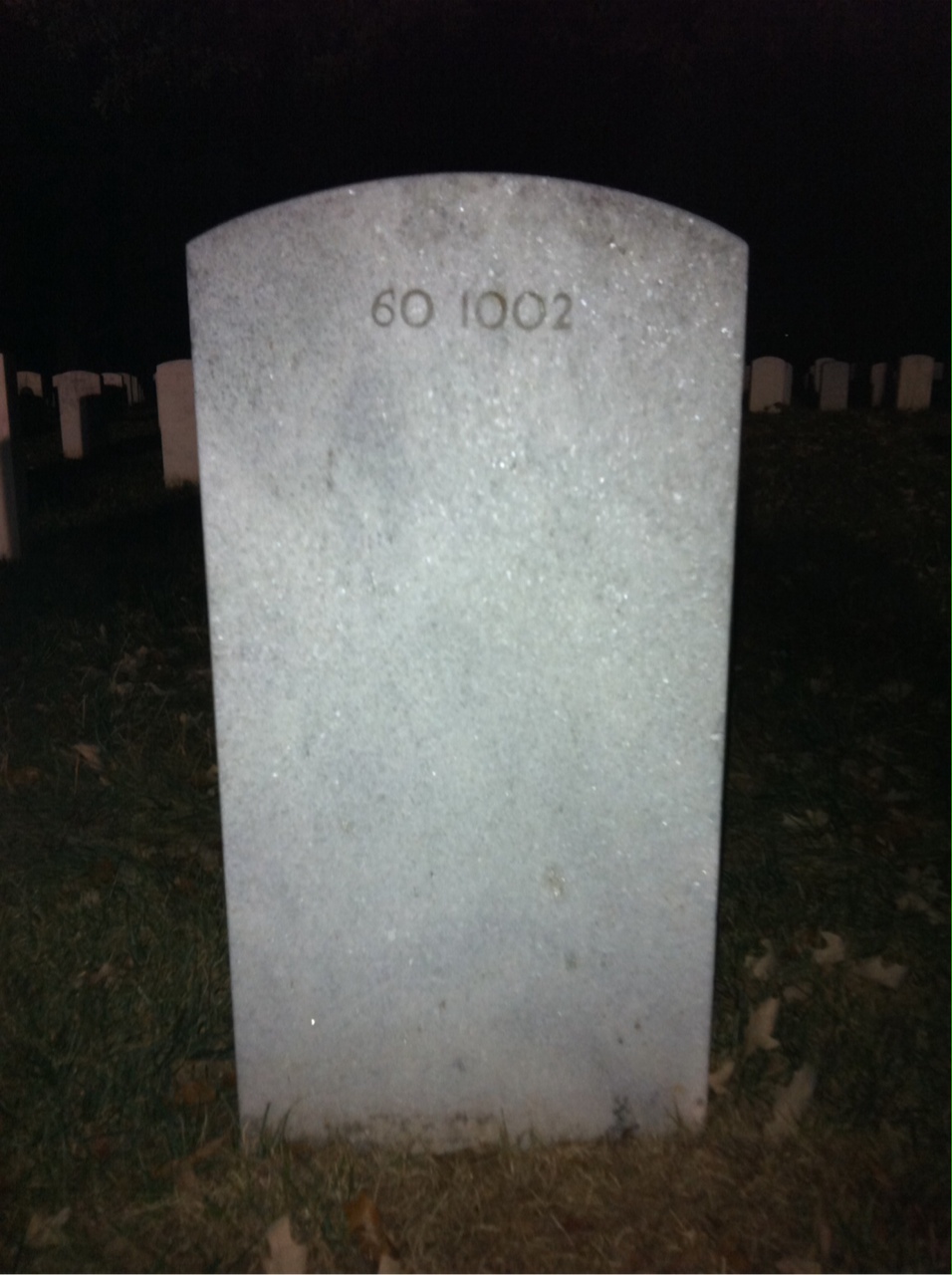Back of headstone — Brandon Abney