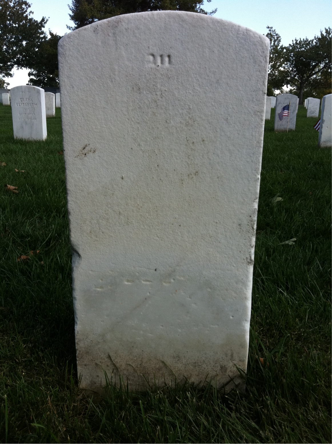 Back of headstone — Not Captured Armstrong