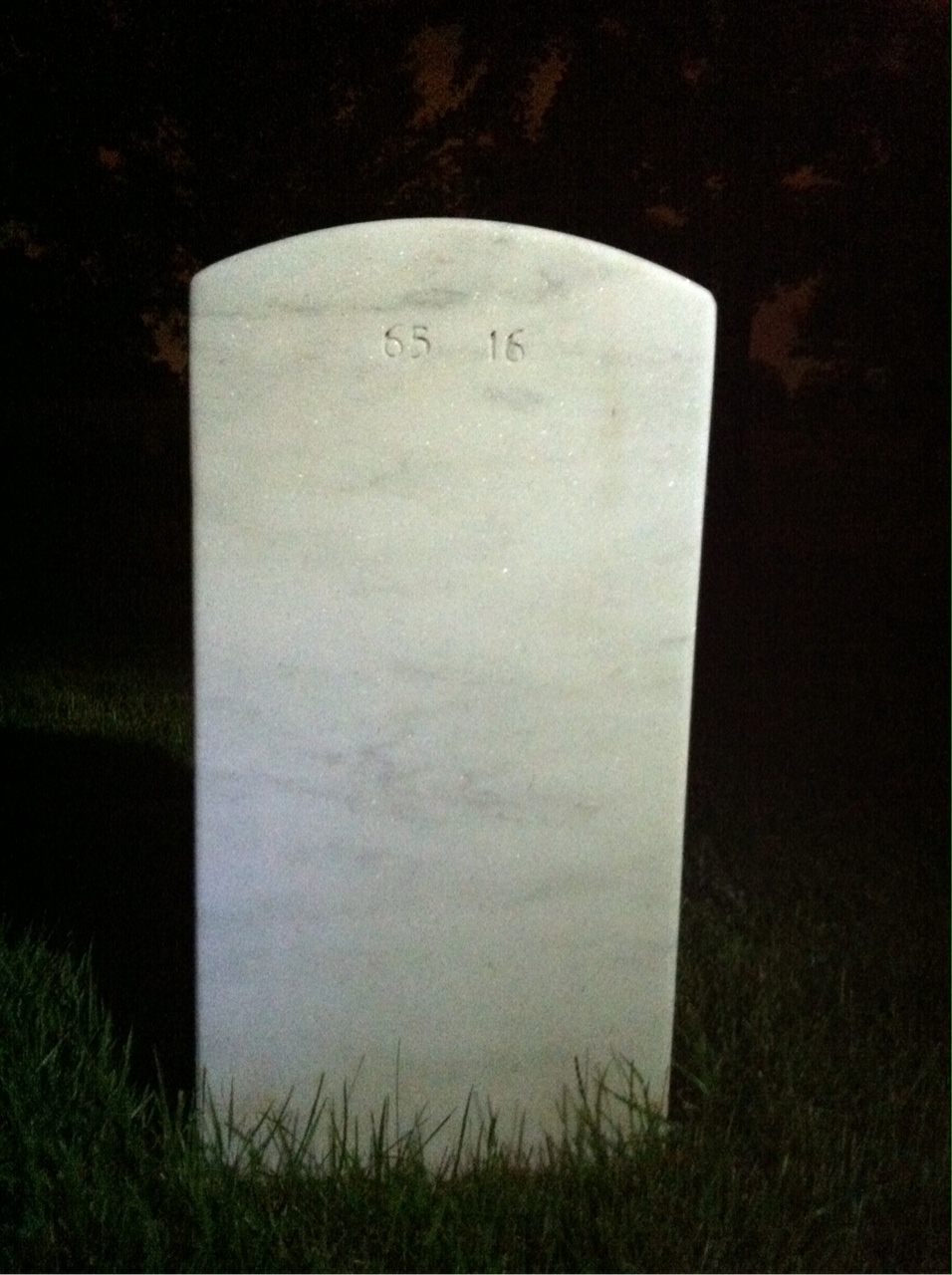 Back of headstone — Anthony G Yelanich