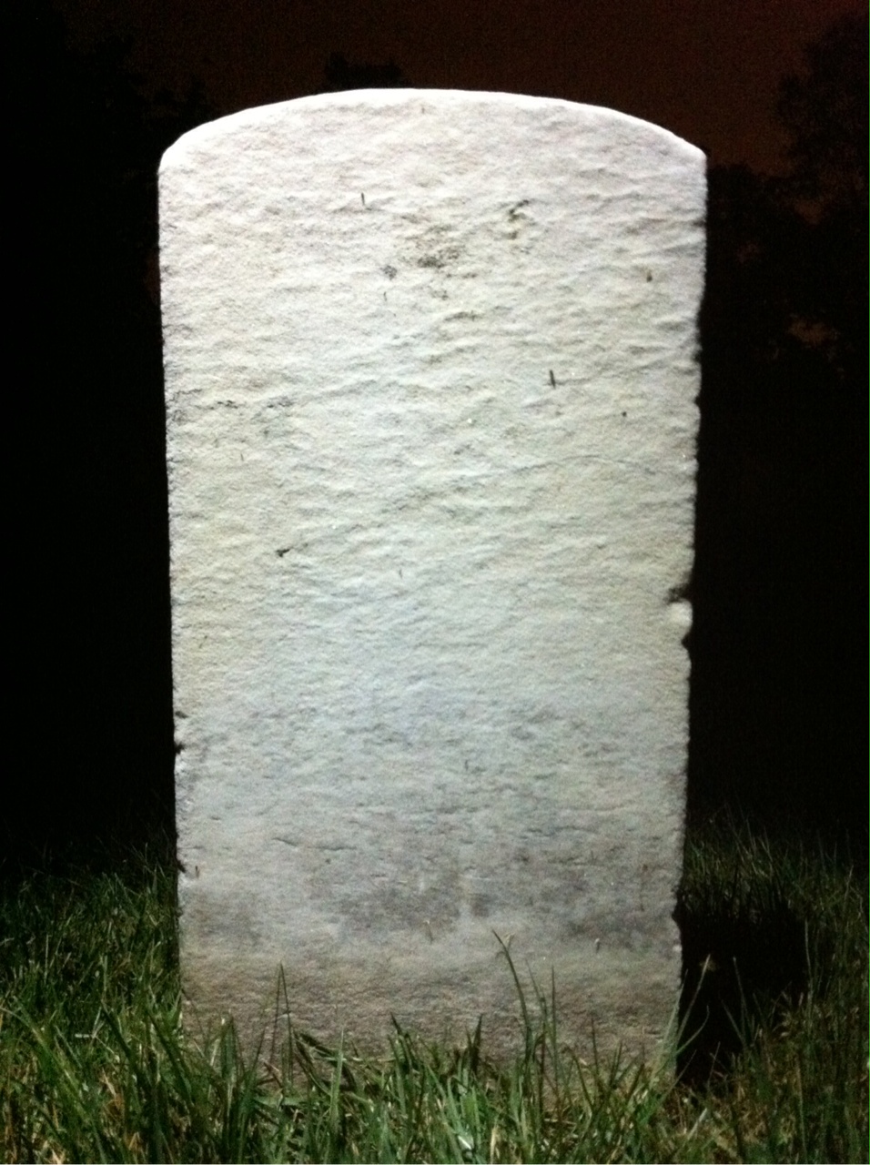 Back of headstone — Lafayette Mcintosh
