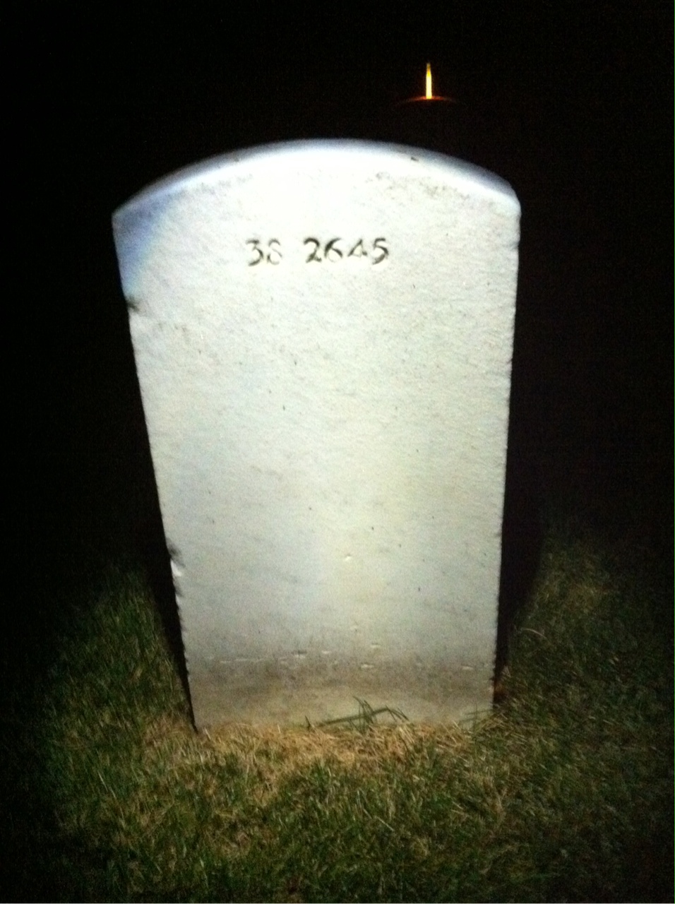 Back of headstone — Avary Monroe
