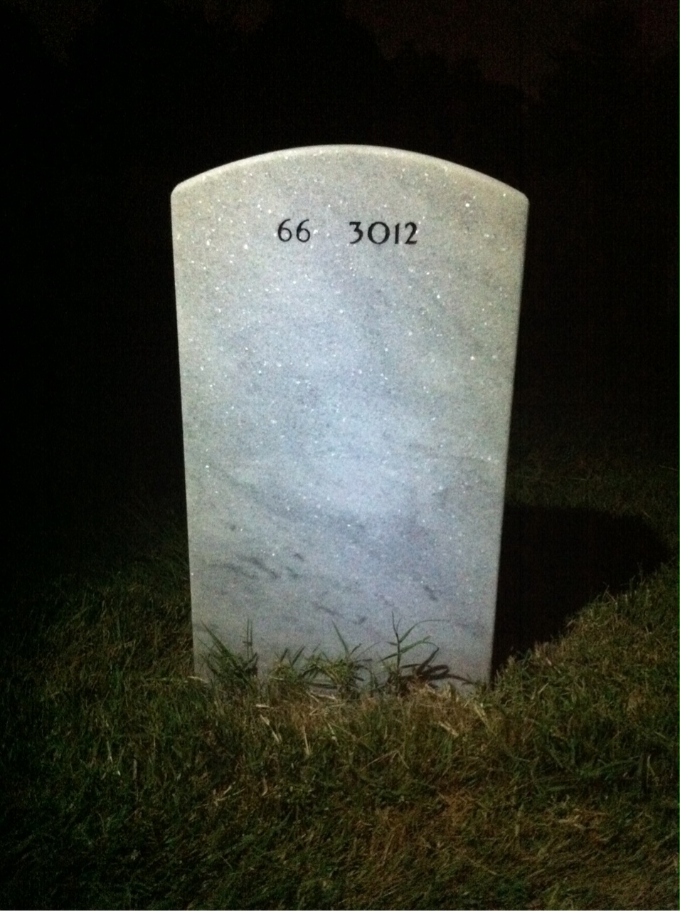 Back of headstone — Robert Metzger