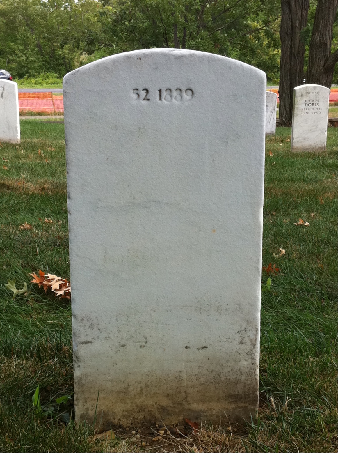 Back of headstone — John Myshak