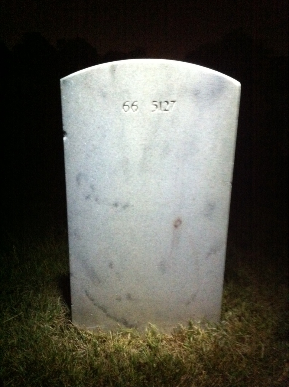 Back of headstone — John Alfieri
