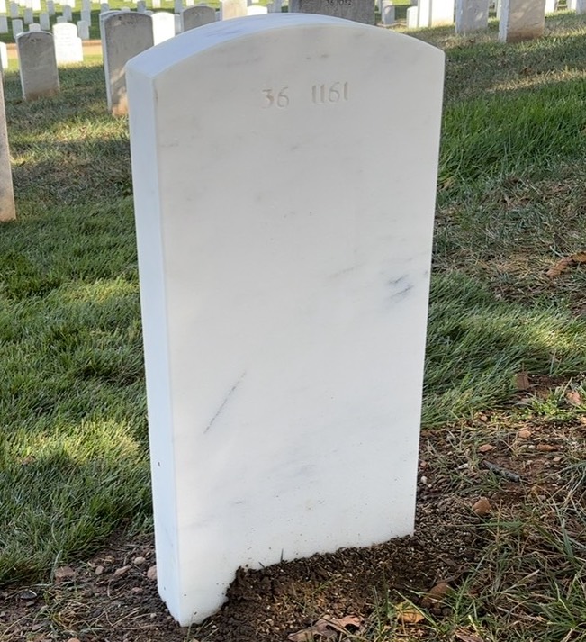 Back of headstone — William Griffin Sheehan
