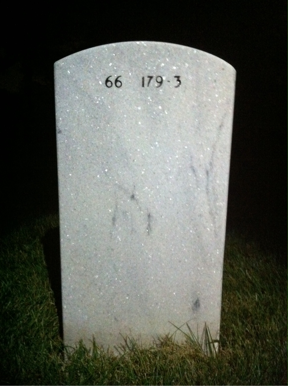 Back of headstone — Jamin Wilson