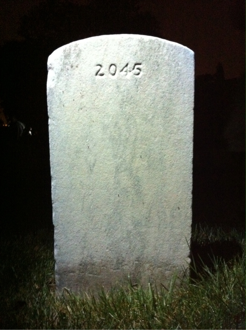 Back of headstone — Edward Hardy