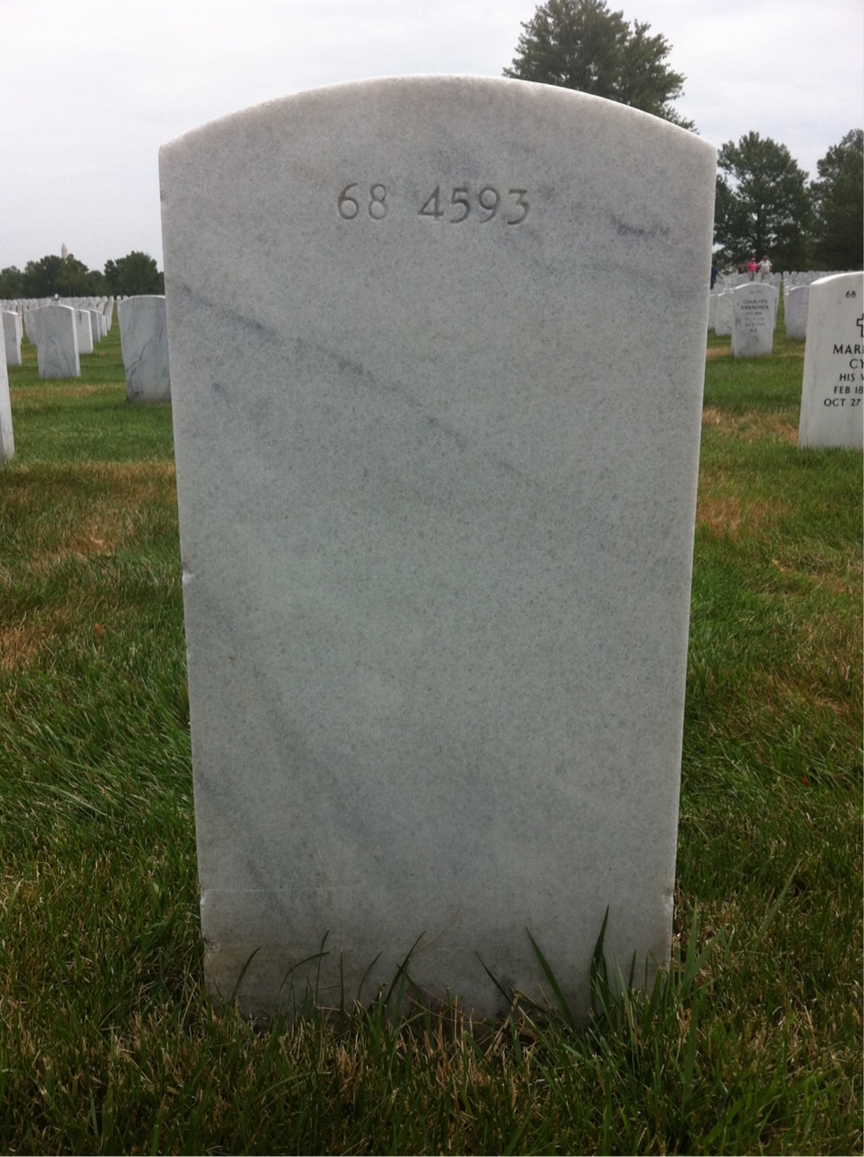 Back of headstone — George Boswell