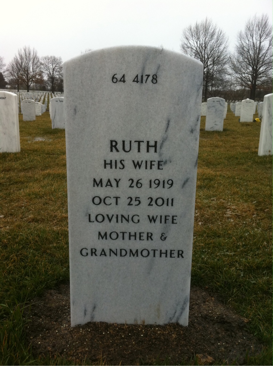 Back of headstone — Paul Cunniff