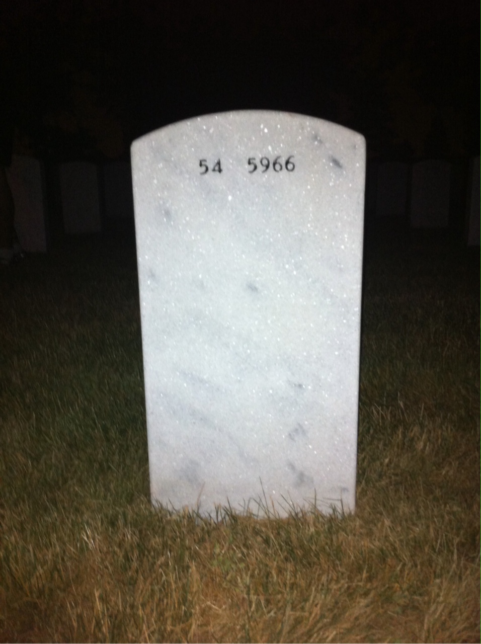 Back of headstone — Charles Mcintire