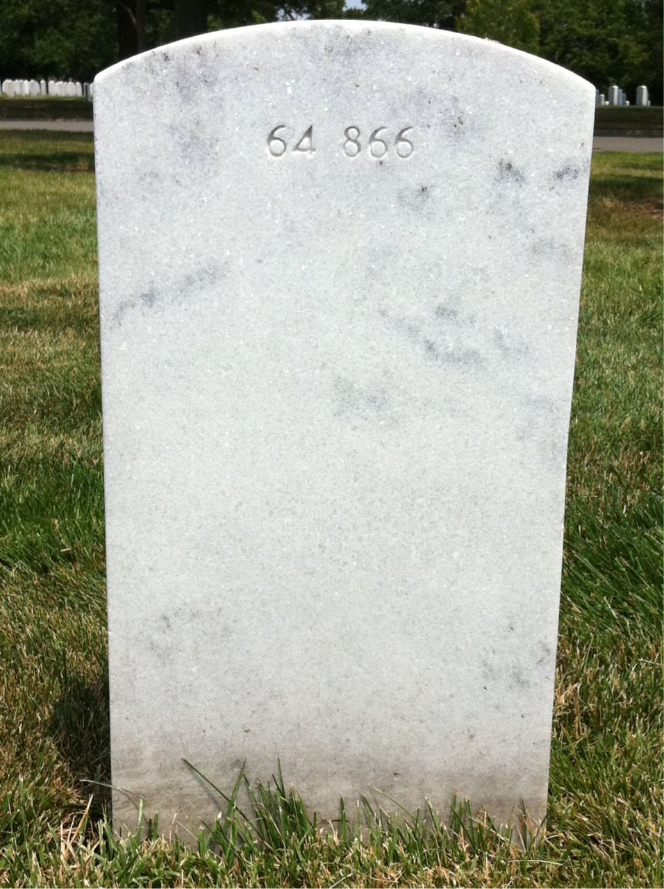 Back of headstone — Timothy Enalls