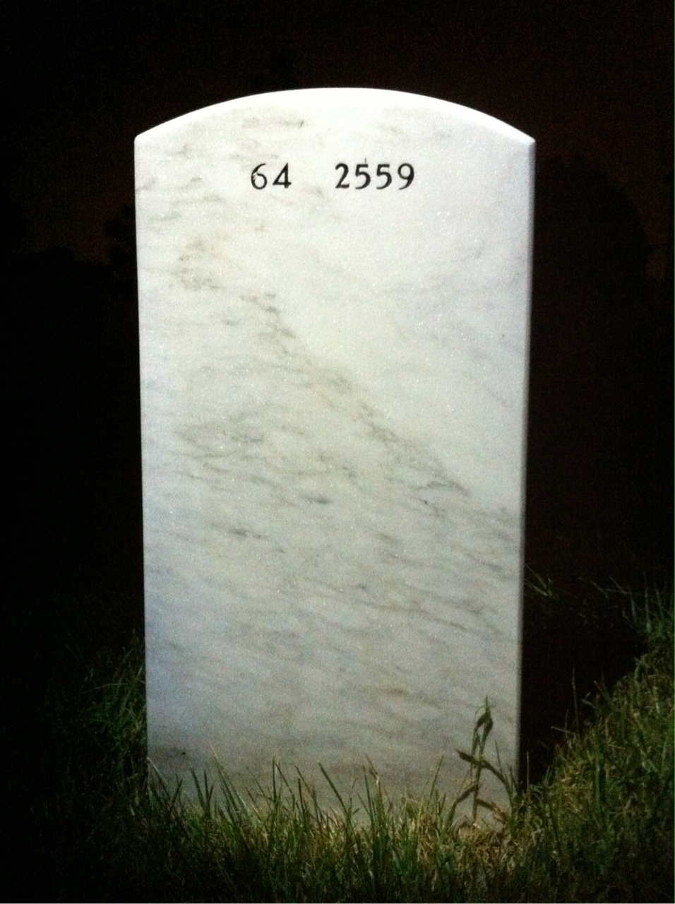 Back of headstone — Charles Reick