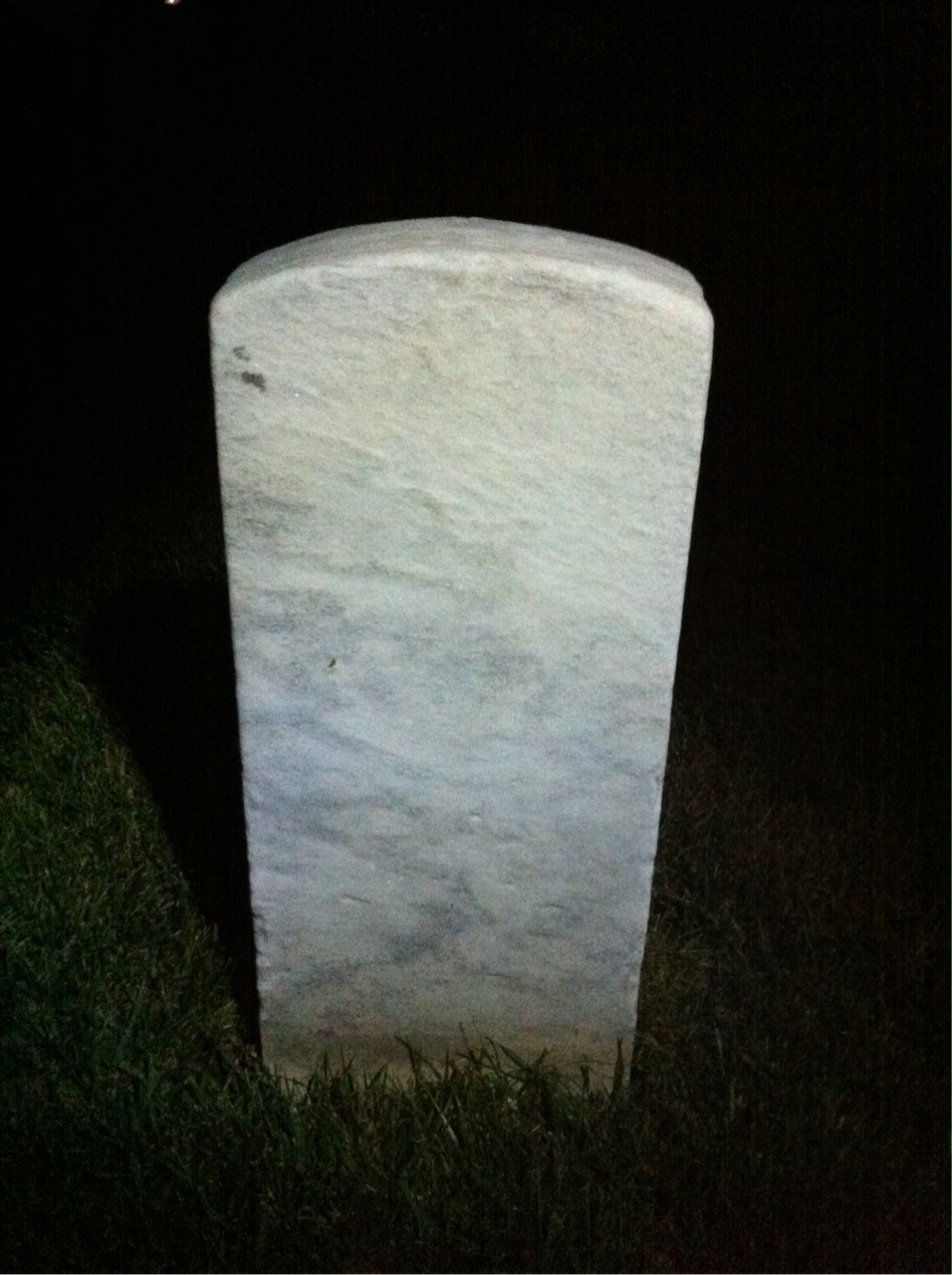 Back of headstone — Robert Critchley
