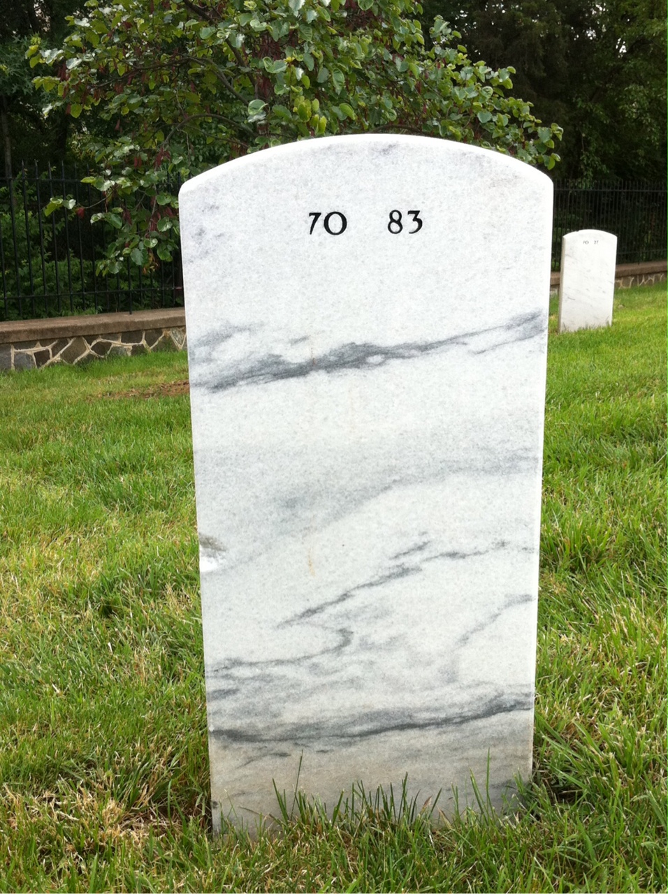 Back of headstone — Charles Wagley