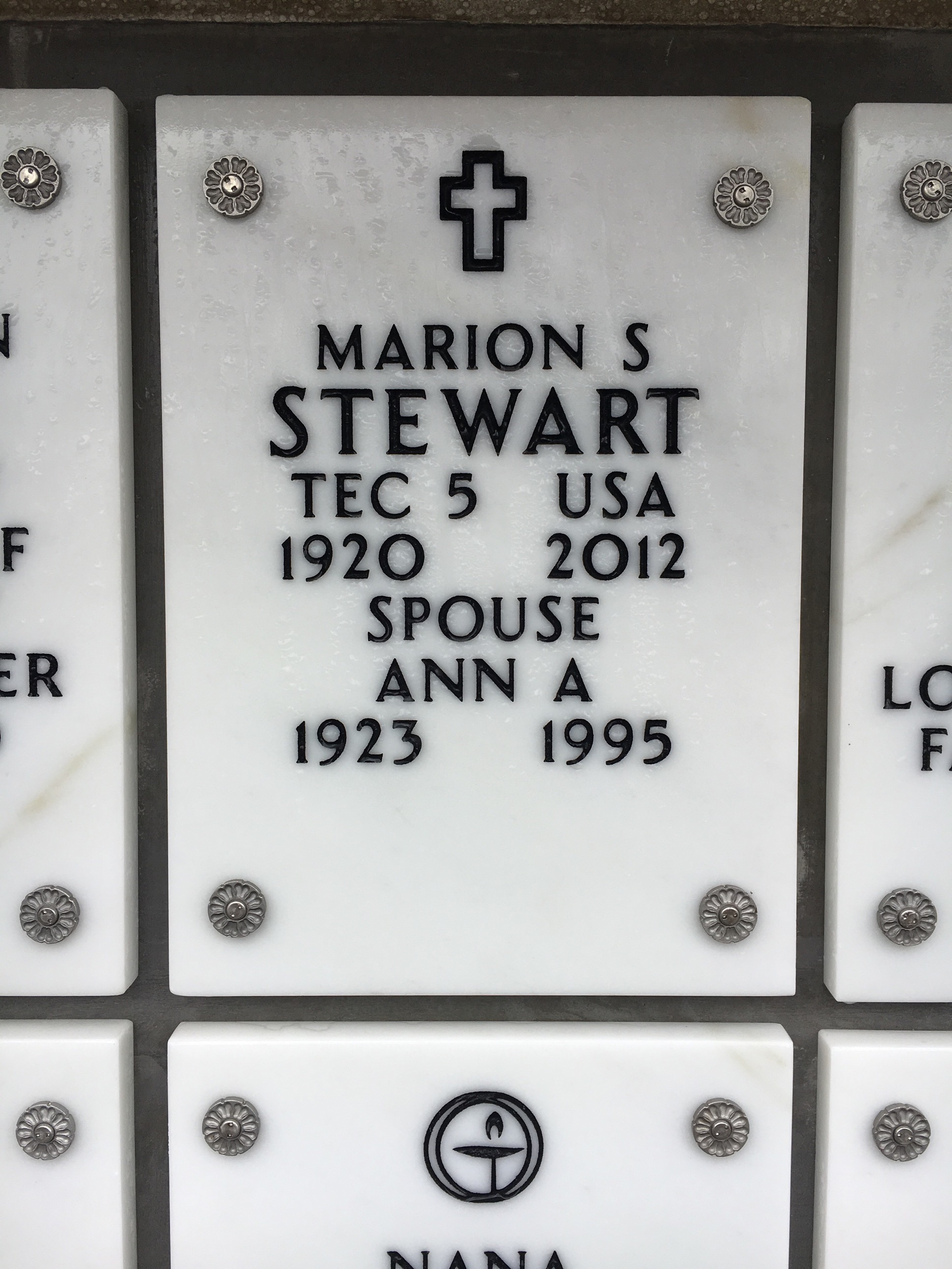 Marion A Stewart