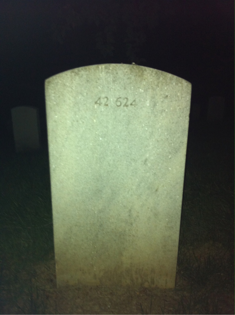 Back of headstone — Robert M Kerr