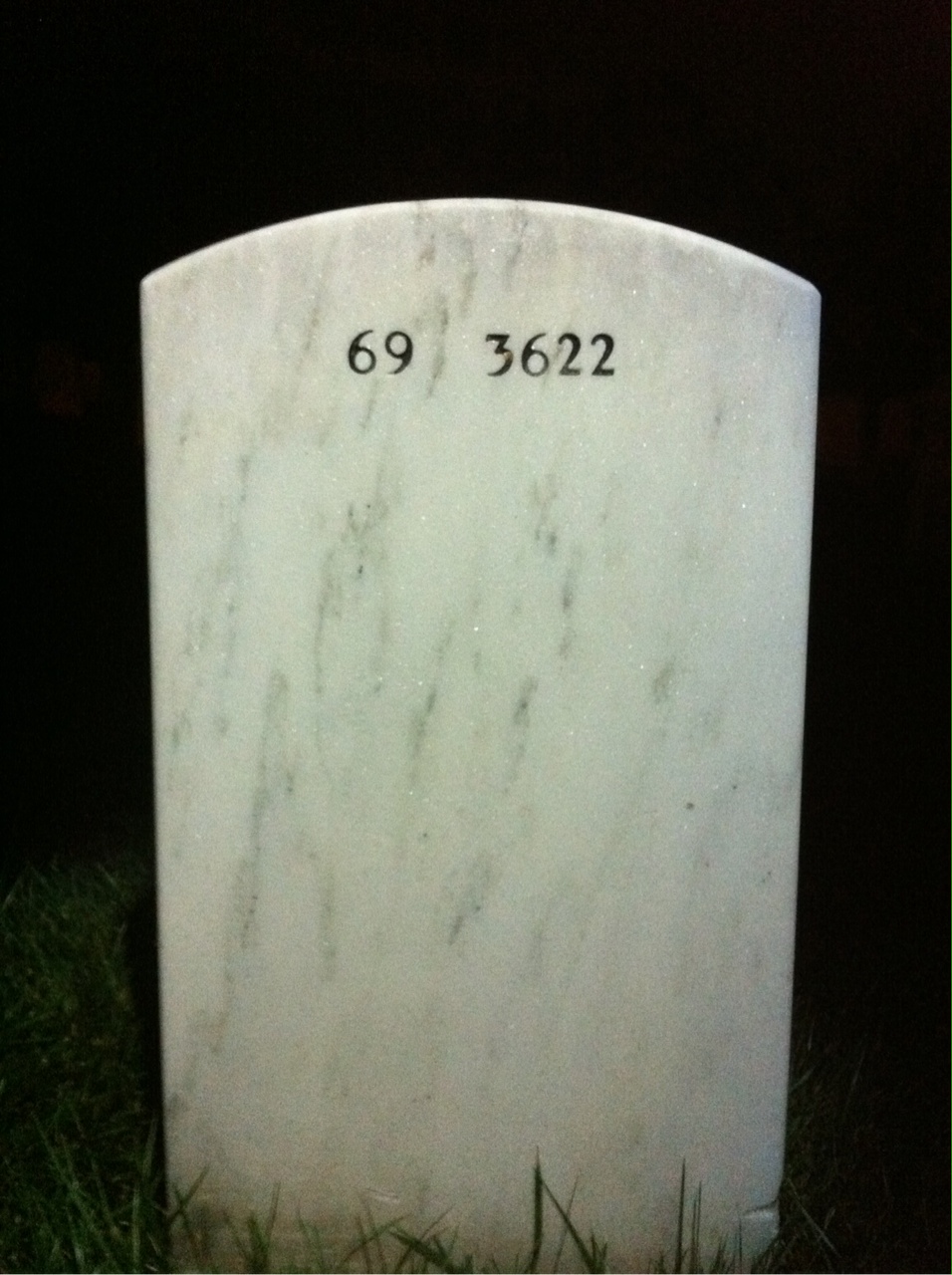 Back of headstone — Richard Polacheck