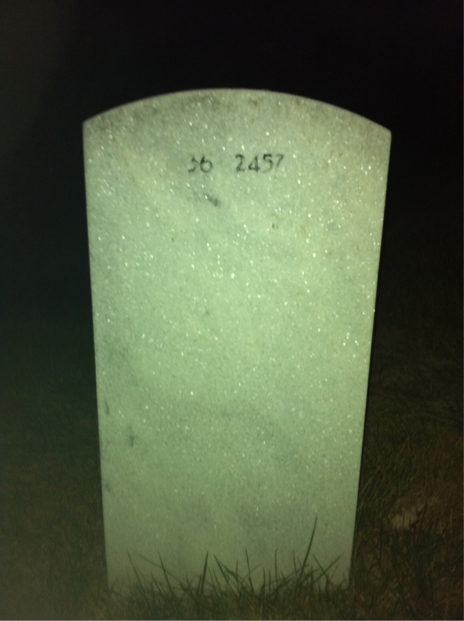 Back of headstone — James Merryman