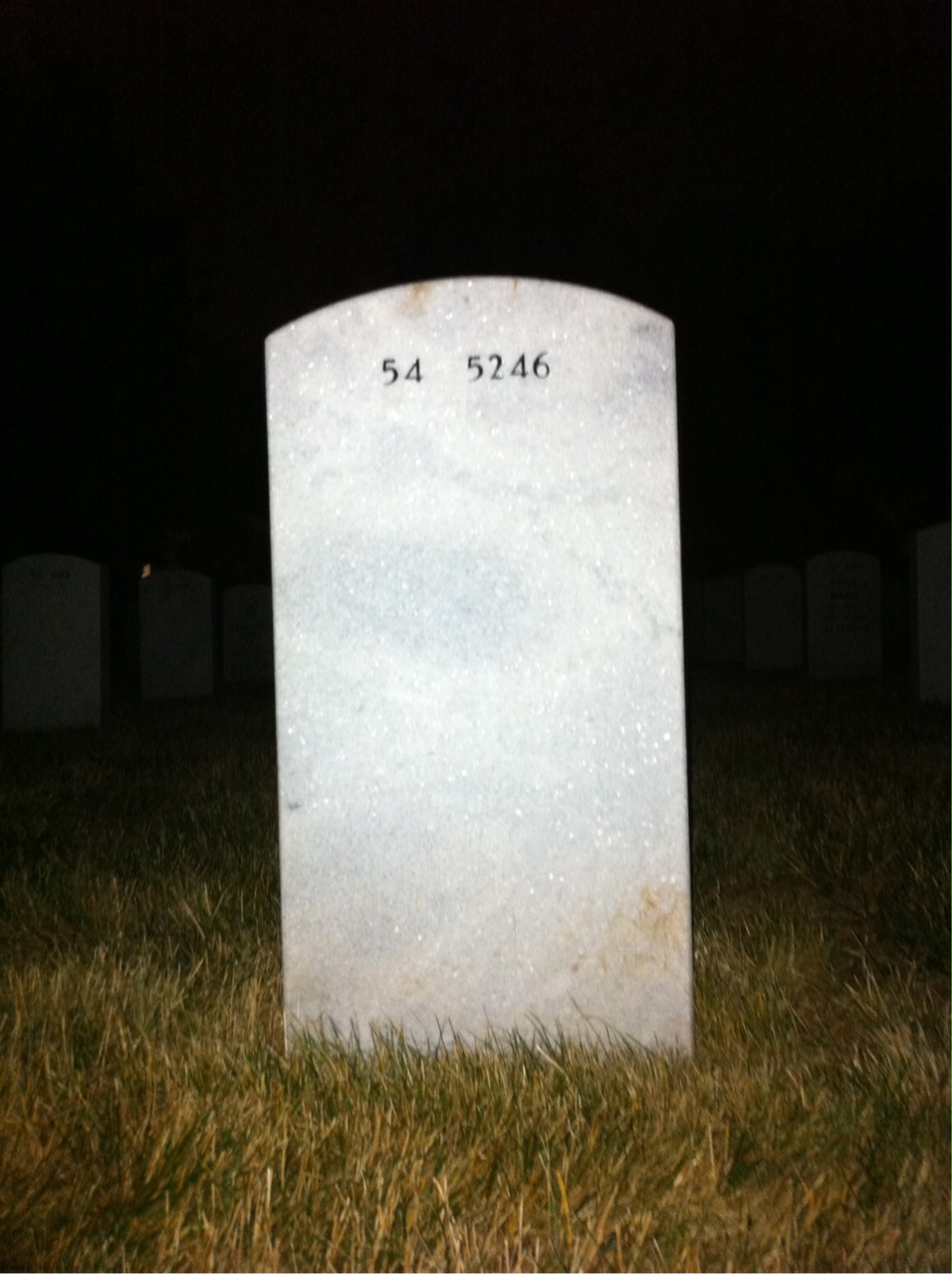 Back of headstone — Harold Braun