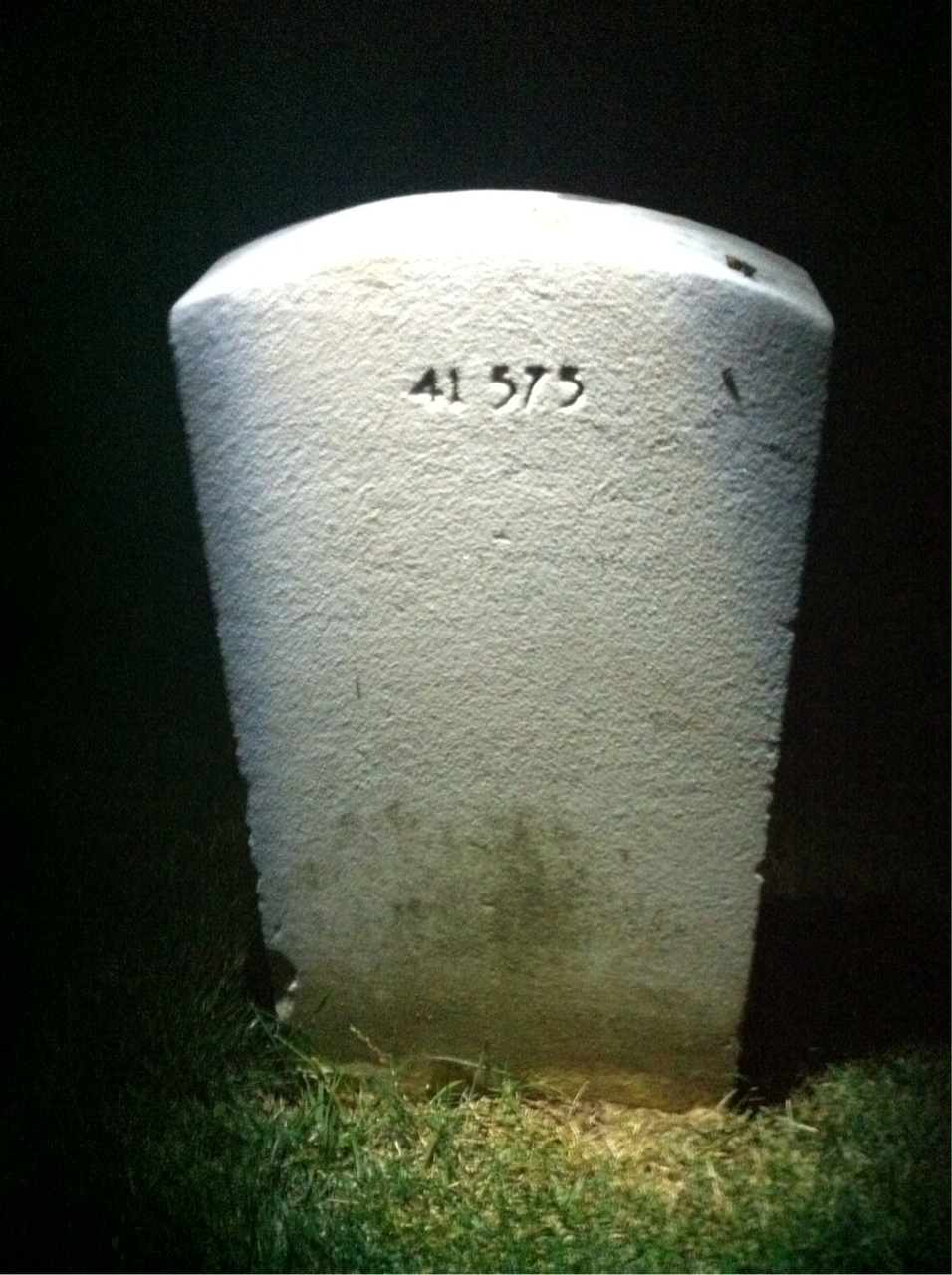 Back of headstone — Frederick Aeilts