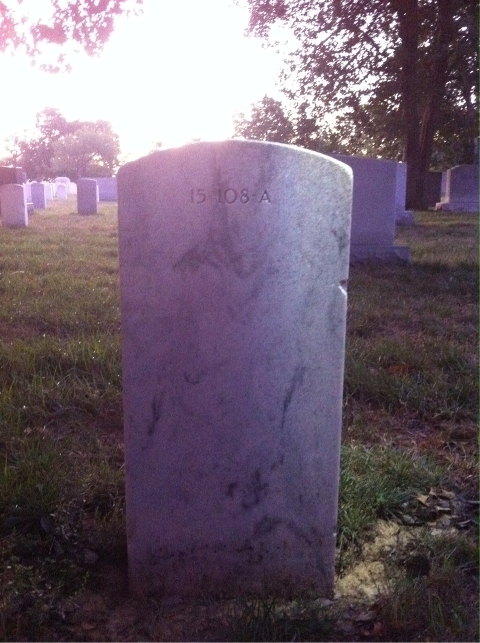 Back of headstone — Rosa M Rudolph