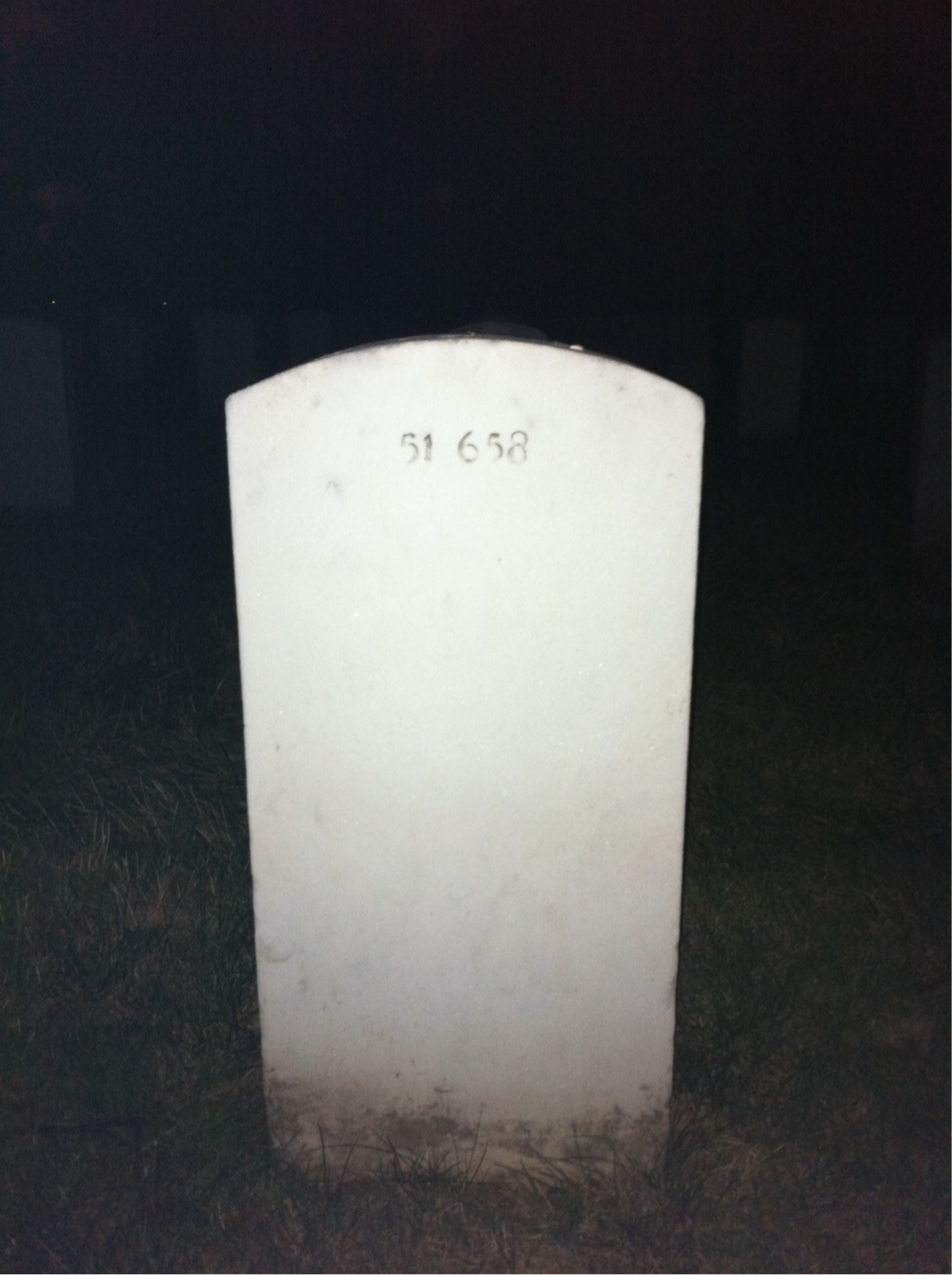 Back of headstone — Charles Moulton