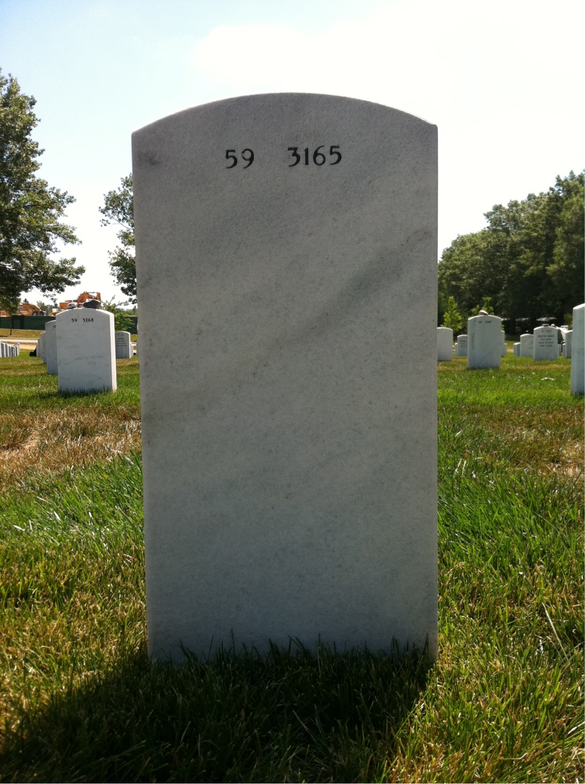 Back of headstone — Kelton Lafever