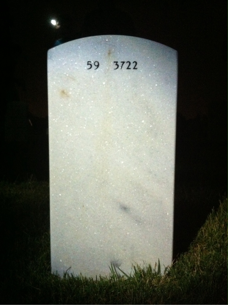 Back of headstone — Thomas Mcpherson