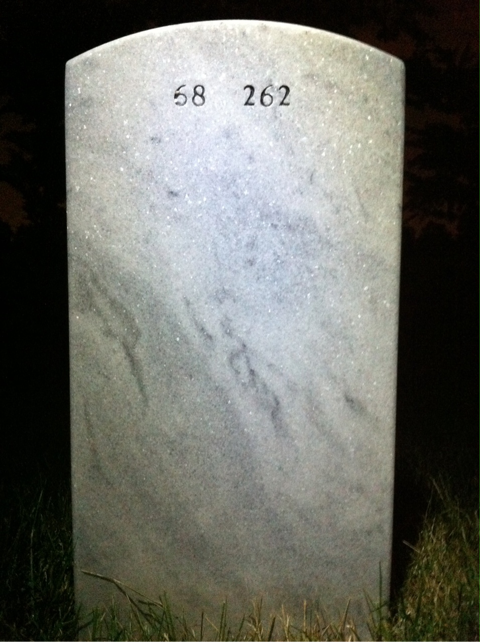 Back of headstone — Robert Allen